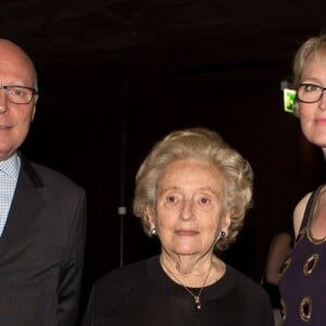 Semi-exclusif - Stéphane Martin, Bernadette Chirac et sa fille Claude Chirac au dîner anniversaire pour les 10 ans du Musée du quai Branly, à Paris le 23 juin 2016. © Romuald Meigneux/Bestimage
