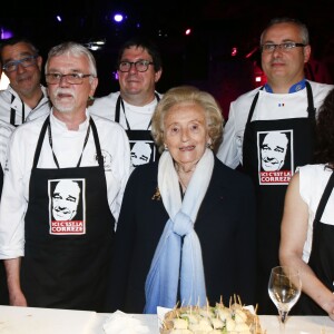 Bernadette Chirac lors de l'inauguration de l'exposition "Jacques Chirac ou le dialogue des cultures" au musée du Quai Branly à Paris, le 20 juin 2016. © Olivier Borde/Bestimage