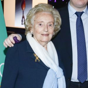 Bernadette Chirac avec sa fille Claude Chirac et son petit-fils Martin Rey-Chirac lors de l'inauguration de l'exposition "Jacques Chirac ou le dialogue des cultures" au musée du Quai Branly à Paris, le 20 juin 2016. © Olivier Borde/Bestimage