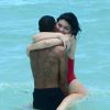 Kylie Jenner et son compagnon Tyga - Anniversaire très sexy pour Kylie Jenner aux Bahamas le 12 août 2016.