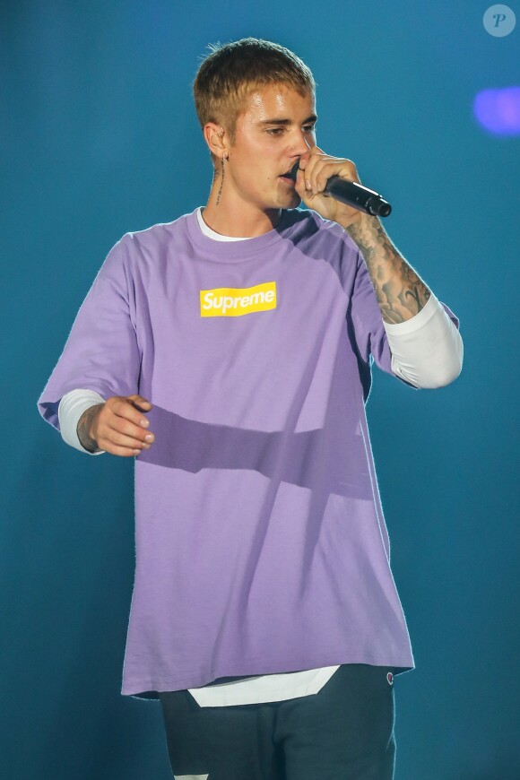 Concert de Justin Bieber à l'AccorHotels Arena à Paris dans le cadre de sa tournée "Purpose World Tour", le 20 septembre 2016.