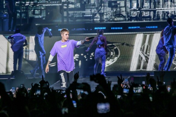 Concert de Justin Bieber à l'AccorHotels Arena à Paris dans le cadre de sa tournée "Purpose World Tour", le 20 septembre 2016.