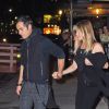 Jennifer Aniston et son mari Justin Theroux à la sortie du restaurant Smile à New York, le 24 septembre 2016.