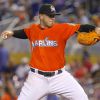 Jose Fernandez lors d'un match le 26 juin 2016 à Miami