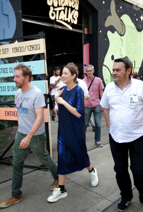 Exclusif - L'actrice Marion Cotillard lance l'opération écologie internationale "Darwin Alerte" pour protéger la planète, à Bordeaux, France, le 10 septembre 2016, à l'occasion du "Ocean Climax" qui plaide pendant 3 jours avec conférences et concerts pour la défense des océans et de l’environnement. © Bernard- Cottereau/Bestimage