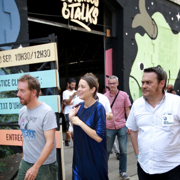 Exclusif - L'actrice Marion Cotillard lance l'opération écologie internationale "Darwin Alerte" pour protéger la planète, à Bordeaux, France, le 10 septembre 2016, à l'occasion du "Ocean Climax" qui plaide pendant 3 jours avec conférences et concerts pour la défense des océans et de l’environnement. © Bernard- Cottereau/Bestimage