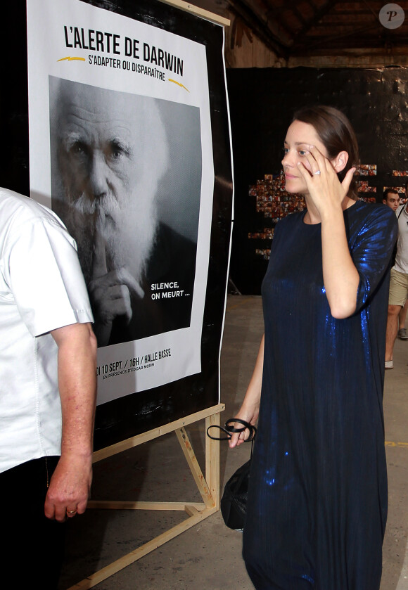 Exclusif - L'actrice Marion Cotillard lance l'opération écologie internationale "Darwin Alerte" pour protéger la planète, à Bordeaux, France, le 10 septembre 2016, à l'occasion du "Ocean Climax" qui plaide pendant 3 jours avec conférences et concerts pour la défense des océans et de l’environnement. © Bernard- Cottereau/Bestimage
