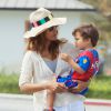Exclusif - Halle Berry emmène son fils Maceo jouer au football à Hollywood, le 12 septembre 2016.