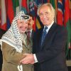 Yasser Arafat et Shimon Peres à l'Unesco, le 11 janvier 1997