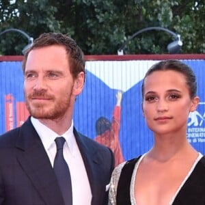 Michael Fassbender et sa compagne Alicia Vikander à la première d'Une vie entre deux océans au 73e Festival du Film de Venise, le 1er septembre 2016.