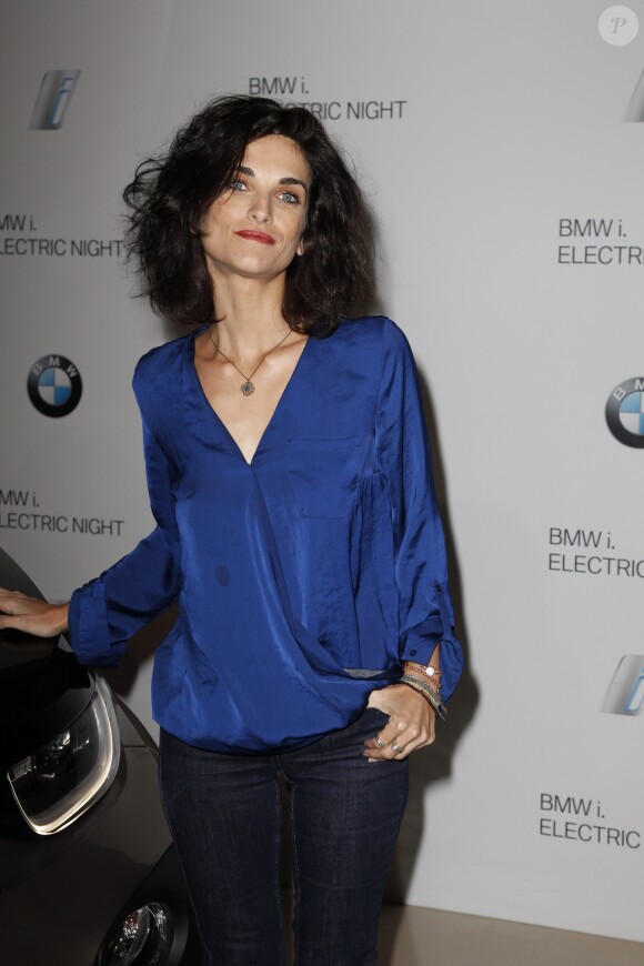 Exclusif - Pauline Delpech - Lancement de la 1ere voiture 100% electrique, ecologique et recyclable de BMW, la BMWi3 (240 kms d'autonomie) de la nouvelle marque BMWi au pavillon Cambon a Paris, le 13 novembre 2013.