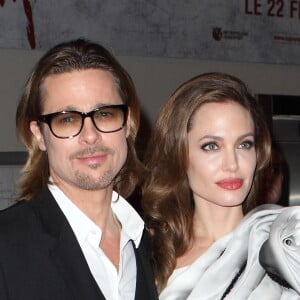 Brad Pitt et Angelina Jolie à Paris en 2012.