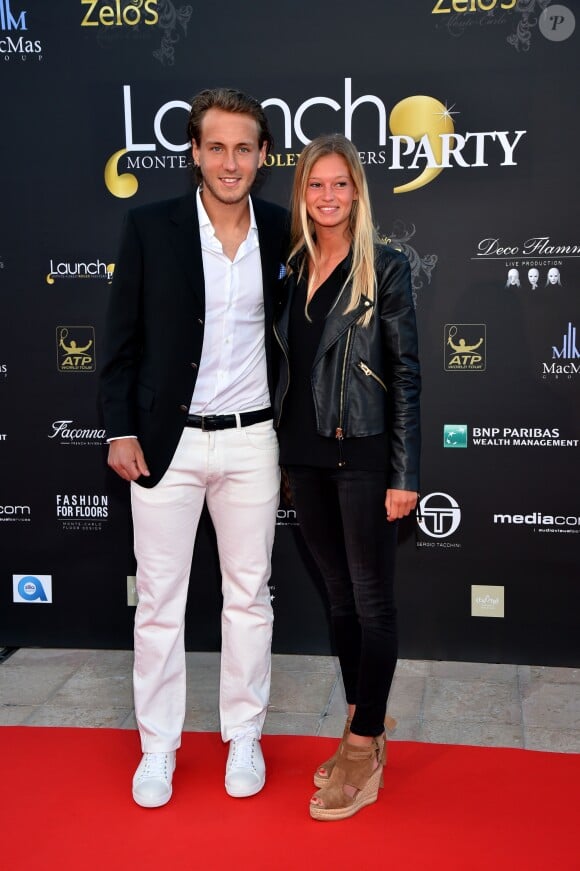 Lucas Pouille et sa compagne Clémence à l'arrivée de la Launch Party au Zelo's le 9 avril 2016 à Monaco, lors de la 110ème édition du Monte-Carlo Rolex Masters à Monaco.