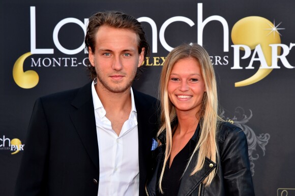 Lucas Pouille et sa compagne Clémence à l'arrivée de la Launch Party au Zelo's le 9 avril 2016 à Monaco, lors de la 110ème édition du Monte-Carlo Rolex Masters à Monaco.