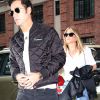 Jennifer Aniston et son mari Justin Theroux se promènent dans les rues de New York, le 28 septembre 2016