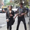 Exclusif - Kelly Osbourne dans la rue à New York avec un inconnu le 1er août 2016