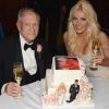 Hugh Hefner (86 ans), patron de Playboy a epouse Crystal Harris (26 ans) dans le cadre d'une ceremonie intime à la celebre Playboy Mansion a Los Angeles le 31 Decembre 2012