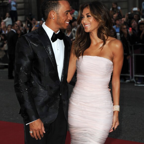 Nicole Scherzinger et son compagnon Lewis Hamilton à la Soirée "GQ Men of the Year Awards 2014" à Londres, le 2 septembre 2014.