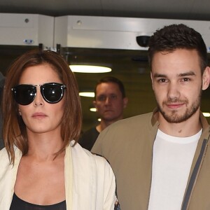 Cheryl Cole et son compagnon Liam Payne (One Direction) arrivent à l'aéroport de Roissy Charlres de Gaulle, Roissy le 9 mai 2016.