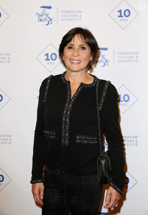 Exclusif - Véronique Morali - Soirée du 10ème anniversaire de la Fondation Culture & Diversité à la Salle Pleyel à Paris le 3 octobre 2016. La Fondation Culture & Diversité a pour mission de favoriser l'accès des jeunes issus de l’éducation prioritaire aux arts et à la culture. © Dominique Jacovides/Bestimage