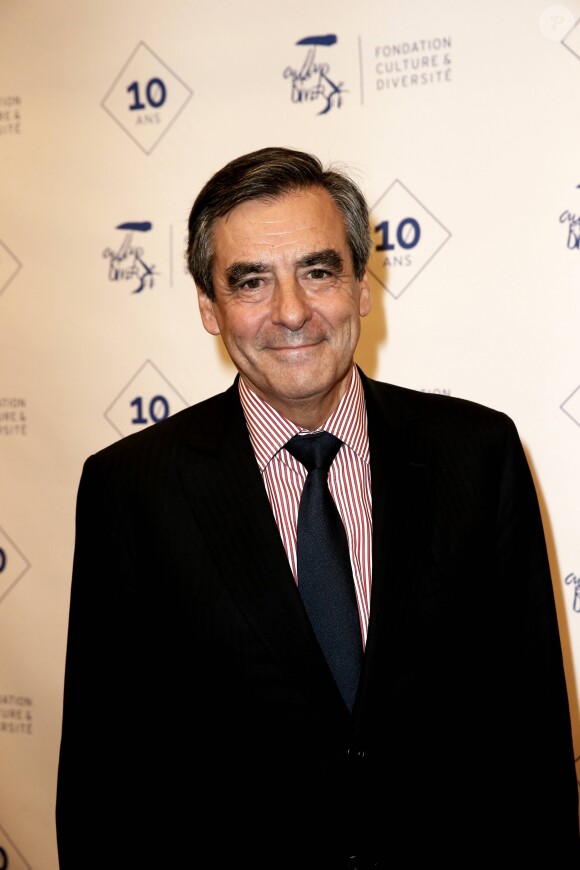 Exclusif - François Fillon - Soirée du 10ème anniversaire de la Fondation Culture & Diversité à la Salle Pleyel à Paris le 3 octobre 2016. La Fondation Culture & Diversité a pour mission de favoriser l'accès des jeunes issus de l’éducation prioritaire aux arts et à la culture. © Dominique Jacovides/Bestimage