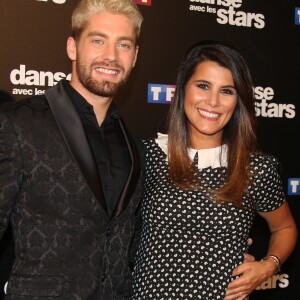 Karine Ferri et Yann-Alrick Mortreuil au photocall de l'émission "Danse Avec Les Stars - Saison 7" à Boulogne-Billancourt, le 28 septembre 2016. © Denis Guignebourg/Bestimage