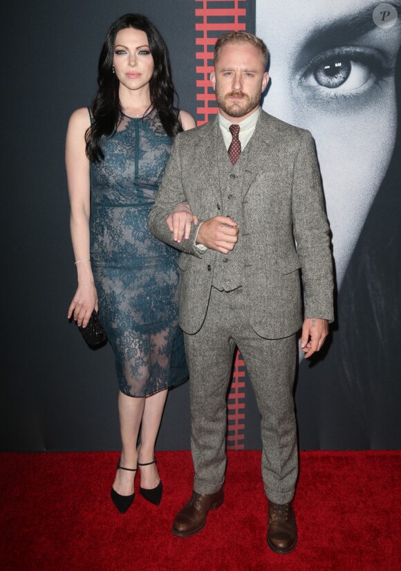 Laura Prepon et son compagnon Ben Foster à l'avant-première du film "The Girl On The Train" à New York, le 4 octobre 2016