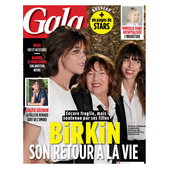 Couverture du magazine Gala en kiosques le 5 octobre 2016.