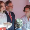 La reine Letizia d'Espagne lors de la Journée de la Croix-Rouge espagnole au siège de l'organisme à Madrid le 5 octobre 2016.