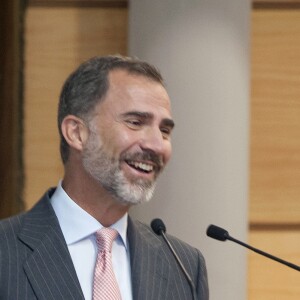 Le roi Felipe VI d'Espagne au lancement de l'année scolaire à l'université de droit de la région Estrémadure en Espagne le 3 octobre 2016.