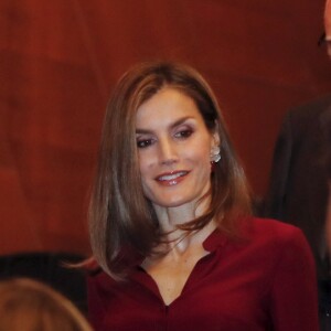 Letizia d'Espagne lors d'une réunion de travail de la Fondation des Amis du Musée du Prado le 6 octobre 2016.