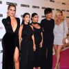 Khloé, Kourtney, Kim Kardashian, Kris et Kylie Jenner à West Hollywood, le 12 octobre 2015.