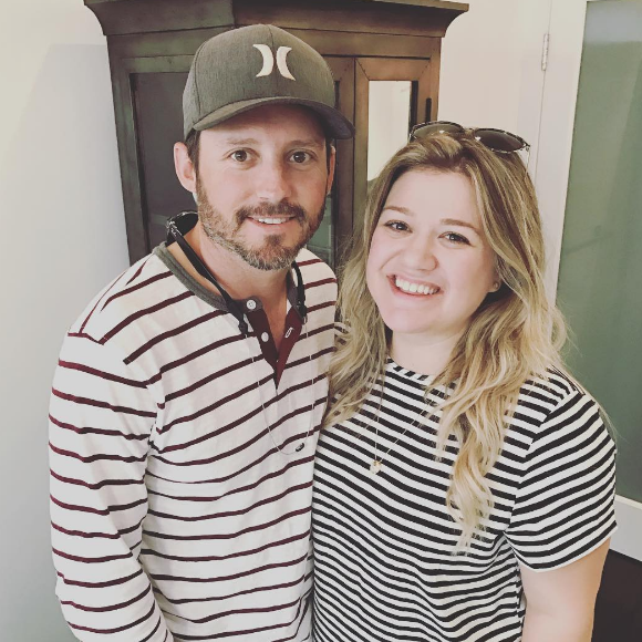 Kelly Clarkson avec son mari Brandon Blackstock.