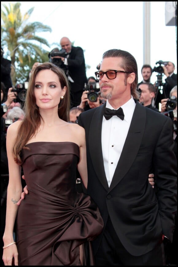 Angelina Jolie et Brad Pitt au festival de Cannes le 16 mai 2011.