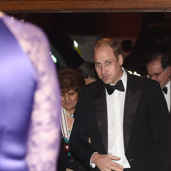 Le prince William assiste au dîner de gala de la fondation "100 Women in Hedge" à Londres le 10 octobre 2016.