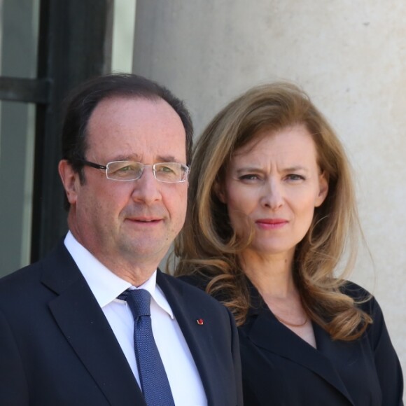 François Hollande et Valérie Trierweiler à l'Elysée le 6 juin 2013.