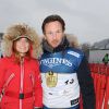 Geri Halliwell et son compagnon Christian Horner à la "Kitz Charity Race" à Kitzbuhel en Autriche le 24 janvier 2015.