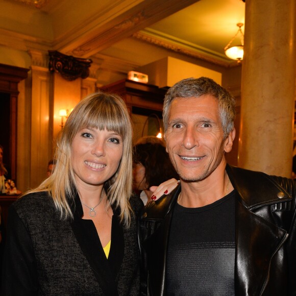 Nagui et sa femme Mélanie Page - Générale de la pièce de théâtre "Tout ce que vous voulez" au Théâtre Edouard VII à Paris le 19 septembre 2016. © Coadic Guirec/Bestimage
