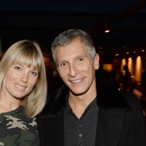 Exclusif - Nagui et sa femme Mélanie Page - Inauguration du restaurant péruvien "Manko" de la star mondiale de la cuisine sud-américiane, Gaston Acurio au 15, avenue Montaigne à Paris le 5 février 2016. © Rachid Bellak/Bestimage