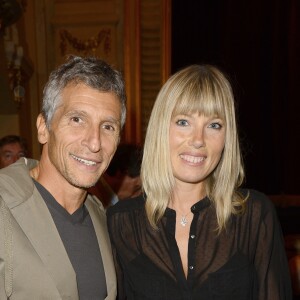 Nagui et sa femme Mélanie Page - Générale de la pièce de théâtre "Le Mensonge" au théâtre Edouard VII à Paris, le 14 septembre 2015