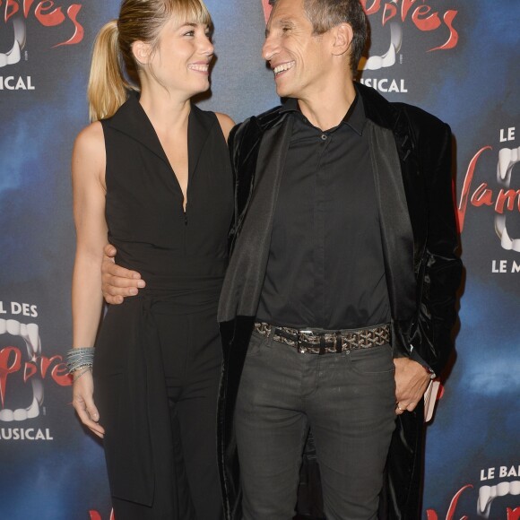 Nagui et sa femme Mélanie Page - Générale de la comédie musicale "Le Bal des Vampires" au Théâtre Mogador à Paris, le 16 octobre 2014.