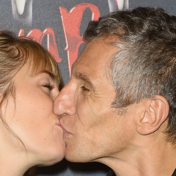Nagui et sa femme Mélanie Page - Générale de la comédie musicale "Le Bal des Vampires" au Théâtre Mogador à Paris, le 16 octobre 2014.