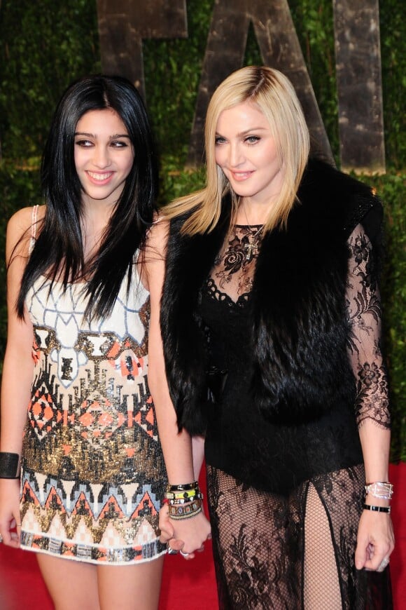 Madonna et sa fille Lourdes à la soirée Vanity Fair organisée après les OScars à Los Angeles le 27 février 2011.