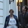 Exclusif - Emma Stone et son ex Andrew Garfield font une balade romantique dans les rues de Londres, le 21 août 2016
