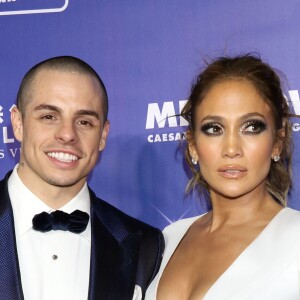 Casper Smart et sa compagne Jennifer Lopez lors de l'after party "Jennifer Lopez : All I have" et de l'inauguration du restaurant Mr Chow à Las Vegas, le 20 janvier 2016.