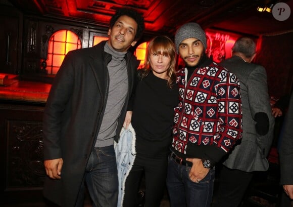 Tomer Sisley, Axelle Laffont et Nassim Si Ahmed - After-party du film "L'invitation" au Raspoutine à Paris, le 17 octobre 2016.