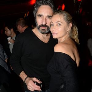 Emmanuelle Béart et son compagnon Frédéric - After-party du film "L'invitation" au Raspoutine à Paris, le 17 octobre 2016. © Rachid Bellak/Bestimage