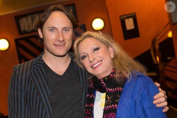 Exclusif - Véronique Sanson et son fils Christopher Stills - Concert de Véronique Sanson à l'Olympia le 10 février 2015.