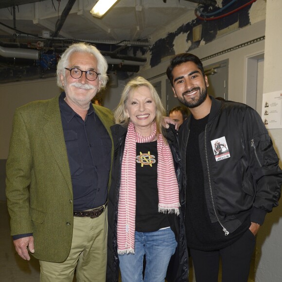 Véronique Sanson et son compagnon Christian Meilland - Backstage du concert de Michel Polnareff à l'AccorHotels Arena de Paris le 11 mai 2016. © Coadic Guirec/Bestimage