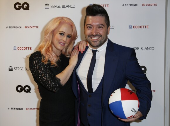 Exclusif - Chris Marques et sa fiancée Jaclyn Spencer - Soirée de lancement de la collection capsule mixte Cocotte de Serge Blanco au showroom Serge Blanco à Paris, le 16 septembre 2015.